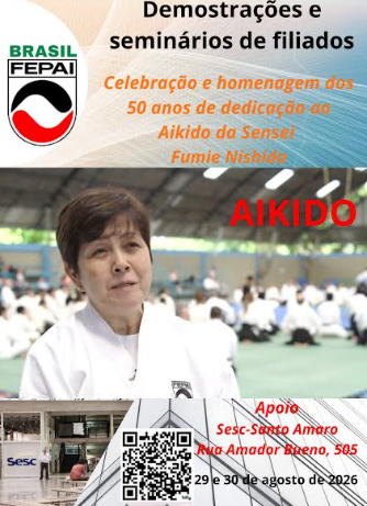 Celebração dos 50 anos de dedicação ao Aikido da Sensei Fumie Nishida